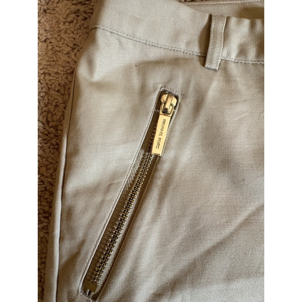 Michael Kors Slim Fit Brown‎ Chino Pants Women's Size 6 Skinny Leg Professional - Picture 3 of 12